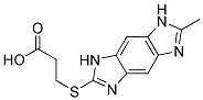 3-[(6-METHYL-1,7-DIHYDROIMIDAZO[4,5-F]BENZIMIDAZOL-2-YL)THIO]PROPANOIC ACID Struktur