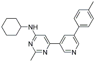 CYCLOHEXYL-[2-METHYL-6-(5-P-TOLYL-PYRIDIN-3-YL)-PYRIMIDIN-4-YL]-AMINE Struktur