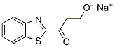 SODIUM (1E)-3-(1,3-BENZOTHIAZOL-2-YL)-3-OXOPROP-1-EN-1-OLATE Struktur