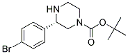 (S)-3-(4-BROMO-PHENYL)-PIPERAZINE-1-CARBOXYLIC ACID TERT-BUTYL ESTER Struktur