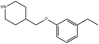 4-[(3-ETHYLPHENOXY)METHYL]PIPERIDINE Struktur