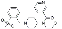 N-(2-METHOXYETHYL)-N-(1-[2-(METHYLSULFONYL)BENZYL]PIPERIDIN-4-YL)NICOTINAMIDE Struktur