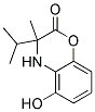 5-HYDROXY-3-ISOPROPYL-3-METHYL-3,4-DIHYDRO-BENZO[1,4]OXAZIN-2-ONE Struktur