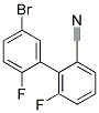 5'-BROMO-6,2'-DIFLUORO-BIPHENYL-2-CARBONITRILE Struktur