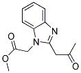 METHYL [2-(2-OXOPROPYL)-1H-BENZIMIDAZOL-1-YL]ACETATE Struktur