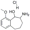 6-AMINO-4-METHOXY-6,7,8,9-TETRAHYDRO-5H-BENZOCYCLOHEPTEN-5-OL HYDROCHLORIDE Struktur