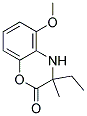 3-ETHYL-5-METHOXY-3-METHYL-3,4-DIHYDRO-BENZO[1,4]OXAZIN-2-ONE Struktur