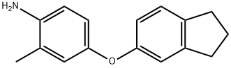 4-(2,3-DIHYDRO-1H-INDEN-5-YLOXY)-2-METHYLPHENYLAMINE Struktur