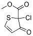 METHYL 2-CHLORO-3-OXO-2,3-DIHYDRO-2-THIOPHENE CARBOXYLATE Struktur