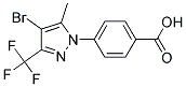 4-(4-BROMO-5-METHYL-3-(TRIFLUOROMETHYL)-1H-PYRAZOL-1-YL)BENZOIC ACID Struktur