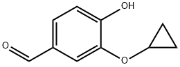 3-CYCLOPROPOXY-4-HYDROXY-BENZALDEHYDE Struktur