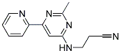 3-[(2-METHYL-6-PYRIDIN-2-YLPYRIMIDIN-4-YL)AMINO]PROPANENITRILE Struktur