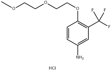 4-[2-(2-METHOXYETHOXY)ETHOXY]-3-(TRIFLUOROMETHYL)-PHENYLAMINE Struktur