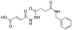 4-[N'-(3-BENZYLCARBAMOYL-PROPIONYL)-HYDRAZINO]-4-OXO-BUT-2-ENOIC ACID Struktur