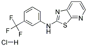 N-[3-(TRIFLUOROMETHYL)PHENYL][1,3]THIAZOLO[5,4-B]PYRIDIN-2-AMINE HYDROCHLORIDE Struktur