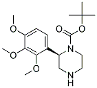 (R)-2-(2,3,4-TRIMETHOXY-PHENYL)-PIPERAZINE-1-CARBOXYLIC ACID TERT-BUTYL ESTER Struktur