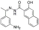 3-HYDROXY-NAPHTHALENE-2-CARBOXYLIC ACID [1-(3-AMINO-PHENYL)-ETHYLIDENE]-HYDRAZIDE Struktur