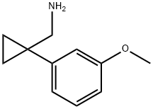 C-[1-(3-METHOXY-PHENYL)-CYCLOPROPYL]-METHYLAMINE Struktur