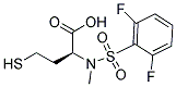 HOMOCYSTEINE, N-[(2,6-DIFLUOROPHENYL)SULFONYL]-S-METHYL- Struktur