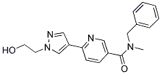 N-BENZYL-6-[1-(2-HYDROXYETHYL)-1H-PYRAZOL-4-YL]-N-METHYLNICOTINAMIDE Struktur