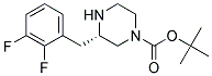 (S)-3-(2,3-DIFLUORO-BENZYL)-PIPERAZINE-1-CARBOXYLIC ACID TERT-BUTYL ESTER Struktur