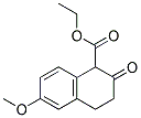 6-METHOXY-2-OXO-1,2,3,4-TETRAHYDRO-NAPHTHALENE-1-CARBOXYLIC ACID ETHYL ESTER Struktur