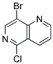 8-BROMO-5-CHLORO-1,6-NAPHTHYRIDINE Struktur