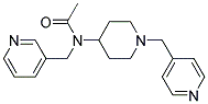 N-(PYRIDIN-3-YLMETHYL)-N-[1-(PYRIDIN-4-YLMETHYL)PIPERIDIN-4-YL]ACETAMIDE Struktur