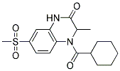 4-(CYCLOHEXYLCARBONYL)-3-METHYL-7-(METHYLSULFONYL)-3,4-DIHYDROQUINOXALIN-2(1H)-ONE Struktur