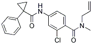 N-ALLYL-N-METHYL-4-(ALPHA-PHENYLCYCLOPROPANECARBONYLAMINO)-2-CHLOROBENZAMIDE Struktur