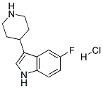 5-FLUORO-3-(PIPERIDIN-4-YL)-1H-INDOLE HYDROCHLORIDE Struktur