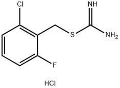 AMINO[(2-CHLORO-6-FLUOROBENZYL)SULFANYL]METHANIMINIUM CHLORIDE Struktur