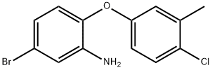 5-BROMO-2-(4-CHLORO-3-METHYLPHENOXY)ANILINE Struktur