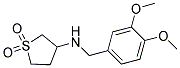 N-(3,4-DIMETHOXYBENZYL)TETRAHYDROTHIOPHEN-3-AMINE 1,1-DIOXIDE Struktur