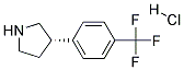 (S)-3-(4-(TRIFLUOROMETHYL)PHENYL)PYRROLIDINE HYDROCHLORIDE Struktur