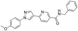 N-BENZYL-6-[1-(4-METHOXYPHENYL)-1H-PYRAZOL-4-YL]NICOTINAMIDE Struktur