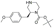 (S)-2-(4-METHOXY-BENZYL)-PIPERAZINE-1-CARBOXYLIC ACID TERT-BUTYL ESTER Struktur