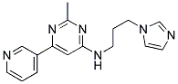 N-[3-(1H-IMIDAZOL-1-YL)PROPYL]-2-METHYL-6-PYRIDIN-3-YLPYRIMIDIN-4-AMINE Struktur