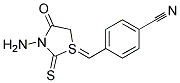 4-[3-AMINO-4-OXO-2-THIOXO-THIAZOLIDIN-(5Z)-YLIDENEMETHYL]-BENZONITRILE Struktur