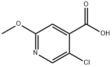 5-CHLORO-2-METHOXY-ISONICOTINIC ACID Struktur