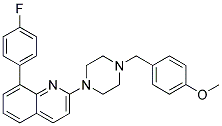 8-(4-FLUOROPHENYL)-2-[4-(4-METHOXYBENZYL)PIPERAZIN-1-YL]QUINOLINE Struktur