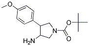 3-AMINO-4-(4-METHOXYPHENYL)-1-BOC-PYRROLIDINE Struktur