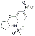 N-(2-CYCLOPENTYLOXY-4-NITRO-PHENYL)-METHANESULFONAMIDE Struktur