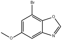 7-BROMO-5-METHOXY-1,3-BENZOXAZOLE Struktur