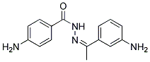 4-AMINO-BENZOIC ACID [1-(3-AMINO-PHENYL)-ETHYLIDENE]-HYDRAZIDE Struktur