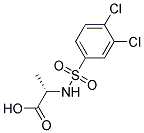 (2S)-2-[[(3,4-DICHLOROPHENYL)SULFONYL]AMINO]PROPANOIC ACID Struktur