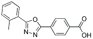 4-[5-(2-METHYLPHENYL)-1,3,4-OXADIAZOL-2-YL]BENZOIC ACID Struktur