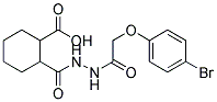 2-(N'-[2-(4-BROMO-PHENOXY)-ACETYL]-HYDRAZINOCARBONYL)-CYCLOHEXANECARBOXYLIC ACID Struktur