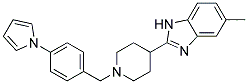 5-METHYL-2-(1-[4-(1H-PYRROL-1-YL)BENZYL]PIPERIDIN-4-YL)-1H-BENZIMIDAZOLE Struktur