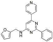 N-(2-FURYLMETHYL)-2-PHENYL-6-PYRIDIN-4-YLPYRIMIDIN-4-AMINE Struktur